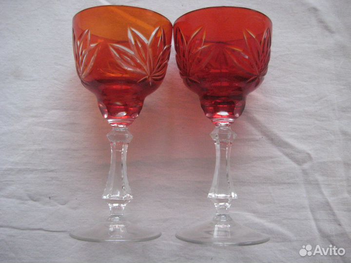 Фужеры хрусталь Чехия