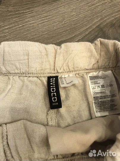 Hm шорты льняные