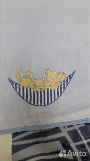 Детское одеяло шерсть и хлопок