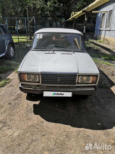 ВАЗ 2107 1.6 МТ, 2004, битый, 55 000 км