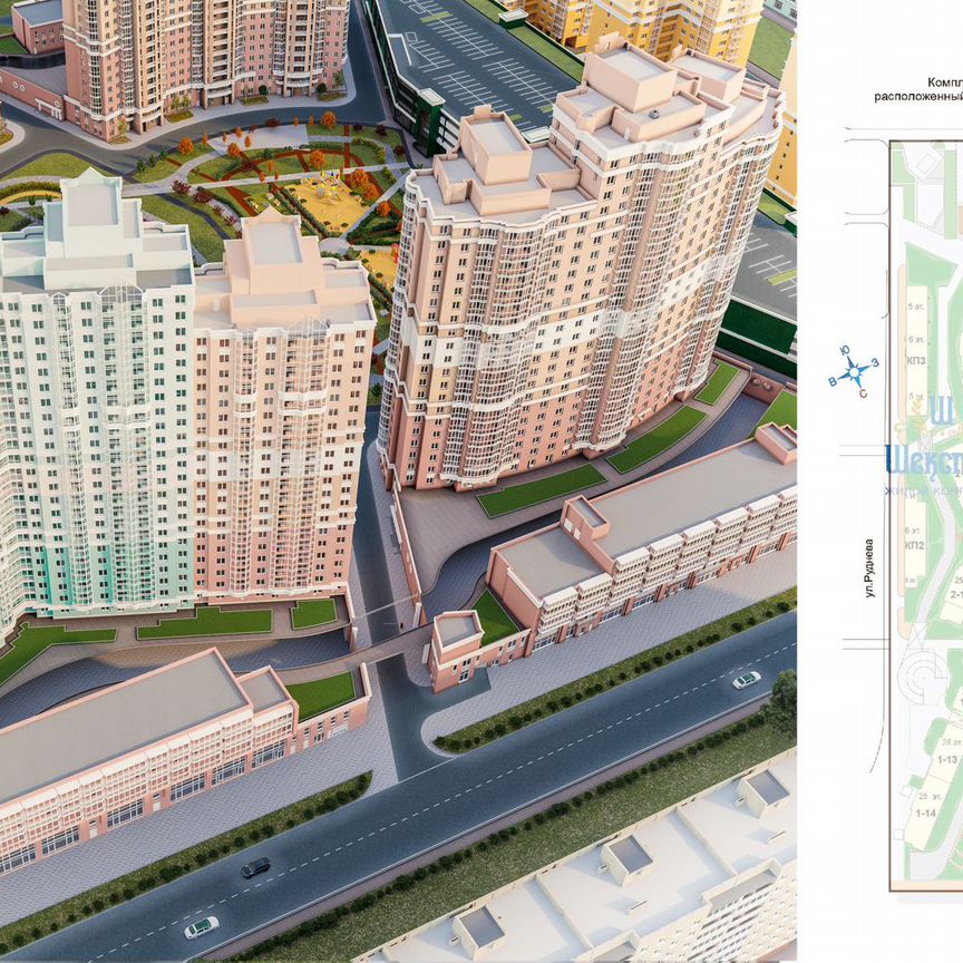 1-к. квартира, 40,9 м², 5/22 эт.