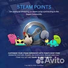 Пополнение steam очков