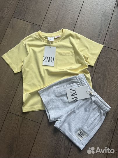 Футболка + шорты zara (новые) 98р