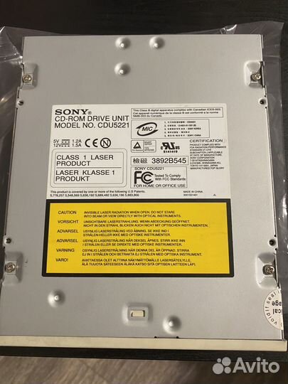 CD-ROM sony модель CDU5221