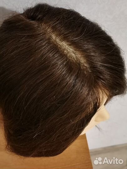 Манекен болванка парикмахерская натуральные волосы