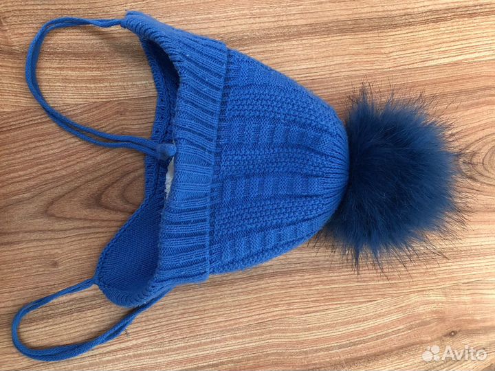 Шапки осень-весна на мальчика 3/6 мес