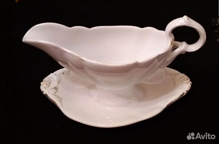 Соусник с поддоном антикварный кузнецовский