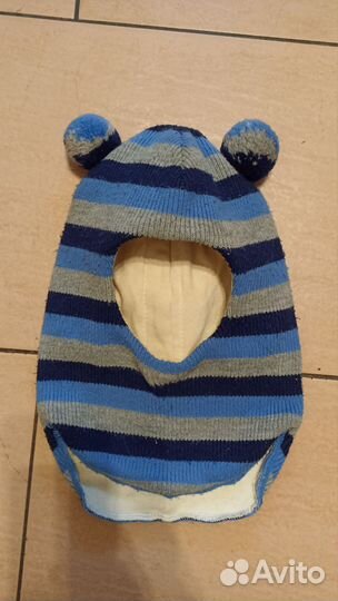 Шапка шлем для мальчика зима