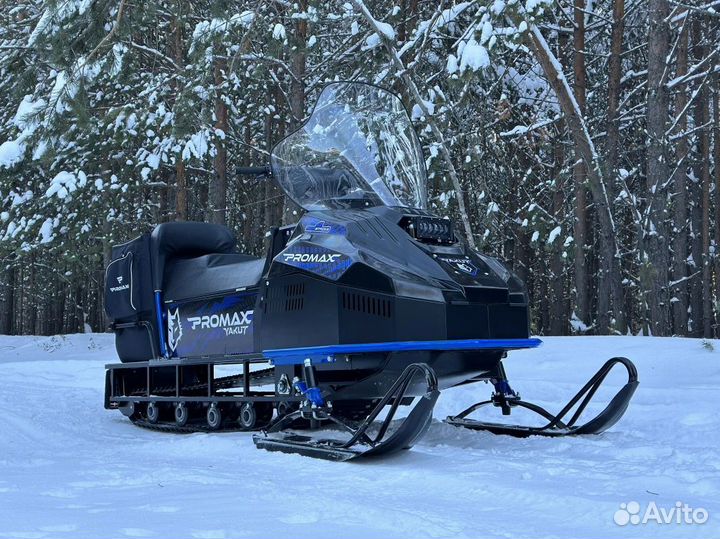 Снегоход promax yakut 500 long 2.0 4T 24 сине-черн