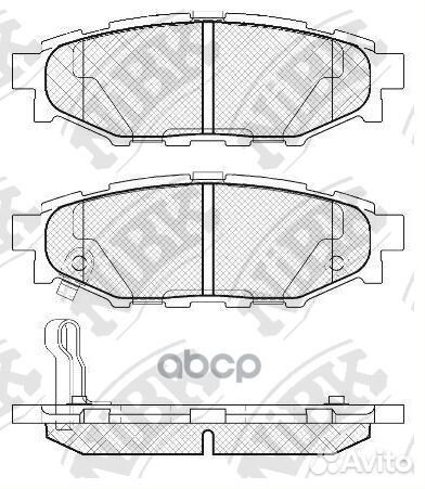 Колодки тормозные дисковые зад PN7501 NiBK