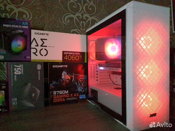 Мощный Пк XPG Defender RTX 4060 Ti+ Core i5 13400F