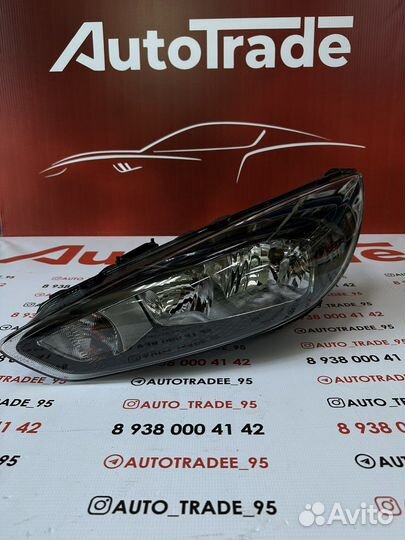Фара черная ford focus 3 рестайлинг