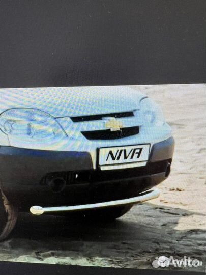 Защита переднего бампера Нива