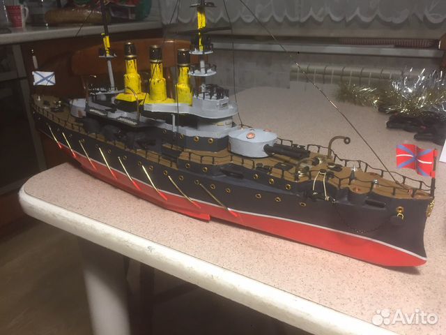 Бронепалубный крейсер 1 ранга, металл, ручная рабо