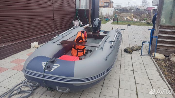 Лодка пвх 350 и мотор 9.9