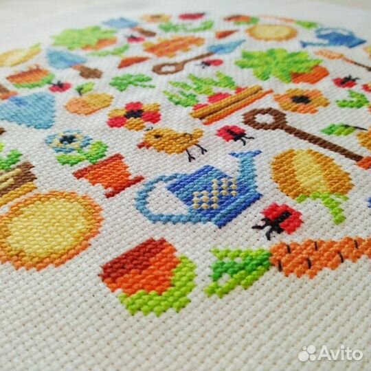 Набор для вышивания крестом Садовый семплер