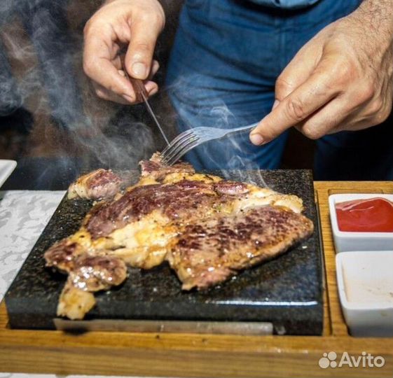 Вулканический камень для жарки мяса