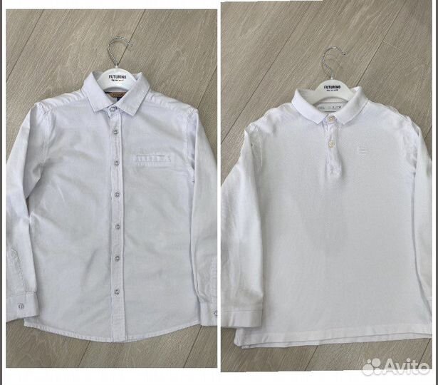 Рубашка и поло школьные 128