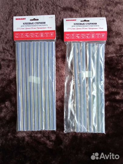 Набор прозрачных клеевых стержней