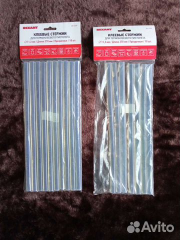 Набор прозрачных клеевых стержней