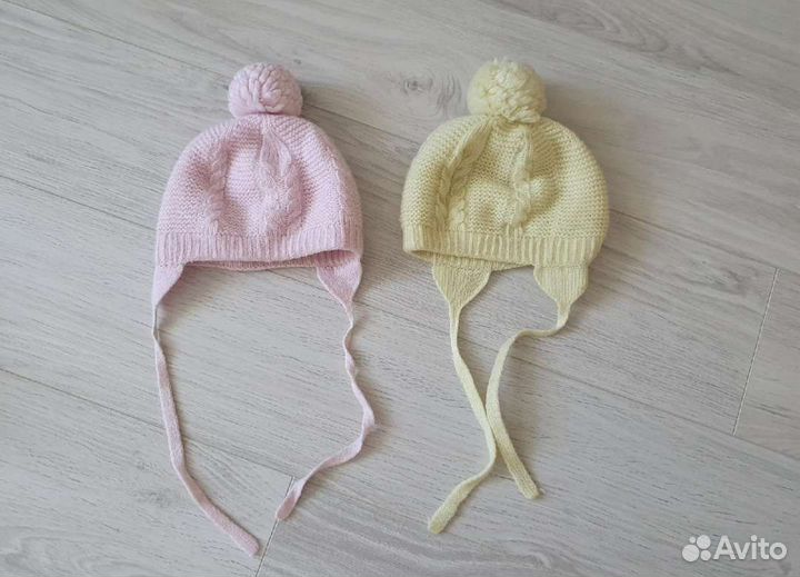 Разные шапки на девочку