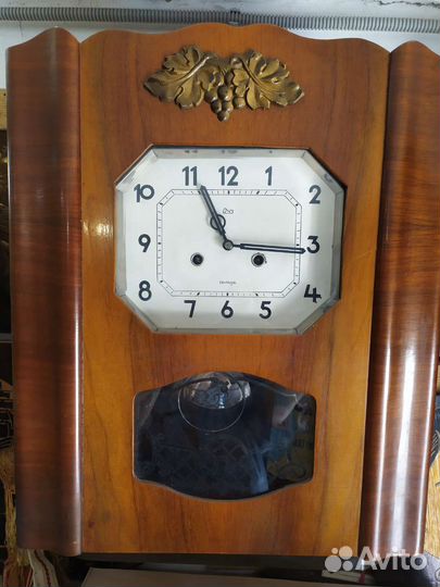 СССР Часы настенные мех с боем Янтарь
