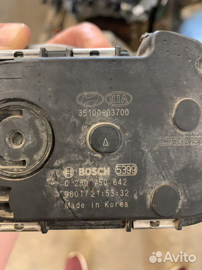 Дроссельная заслонка hyundai solaris 2 1.6 G4LC