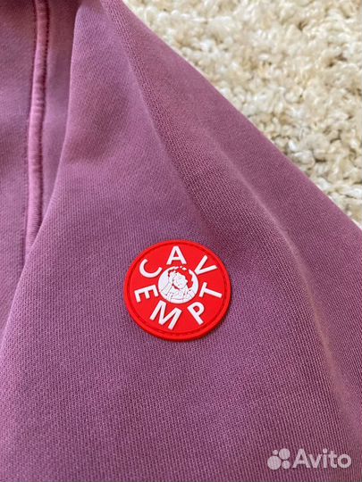 Cav empt худи оверсайз бордовое