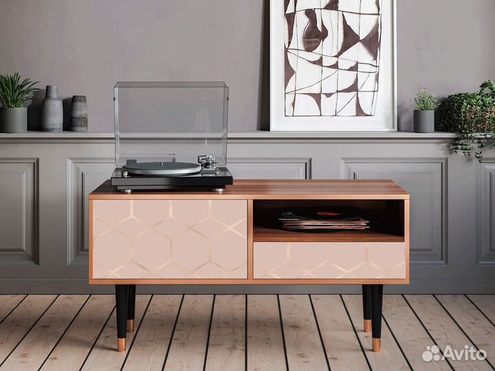 Тв-тумба T3 - Орех - Rose Honeycomb