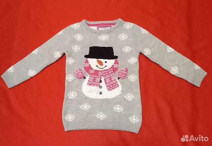 Свитера новогодние на возраст 2-3год,4 год, 5 -6 л