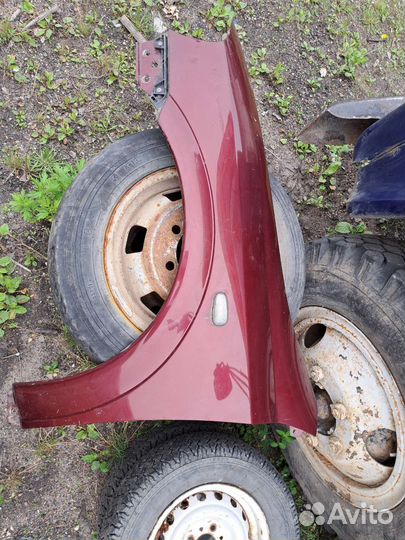 Левое крыло opel astra G Viva