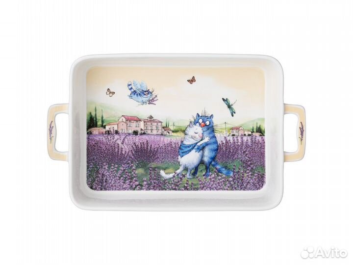 Блюдо прямоугольное с ручками lefard 