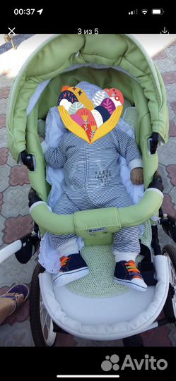 Коляска люлька и прогулочная 2/1
