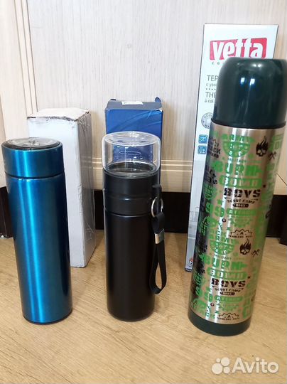 Новый термос термокружка с датчиком заварочник