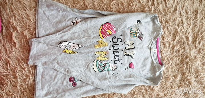 Лонгслив для девочки 158