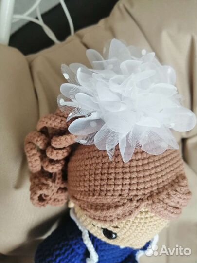 Вязаная Кукла ручной работы