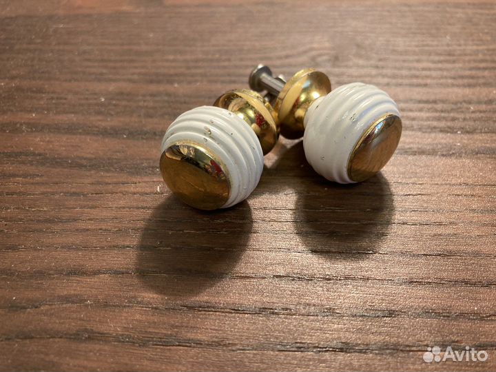 Ручки мебельные, шпингалеты (латунь). Винтаж СССР
