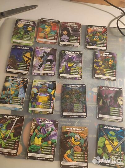 Карточки черепашки ниндзя