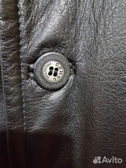 Кожаная куртка camel, р-р 52, новая