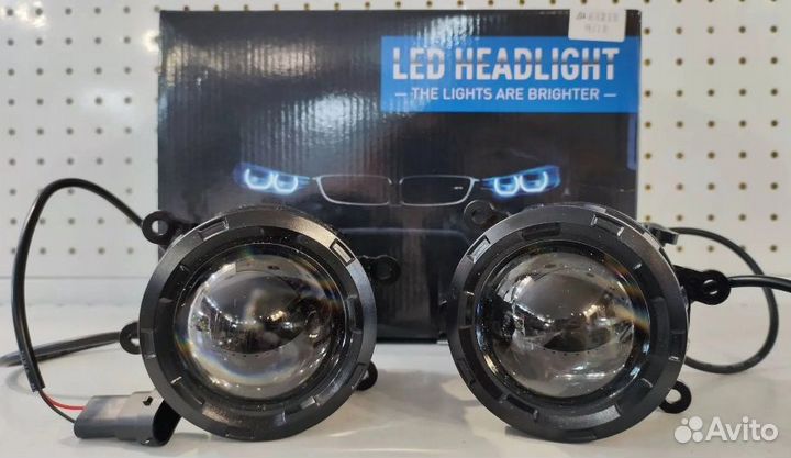 Птф би-линзы (белый, желтый) для Rеnаult Dustеr