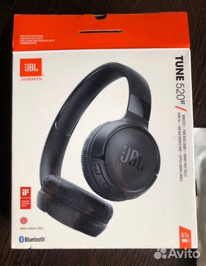 Беспроводные наушники jbl tune 520bt чёрные