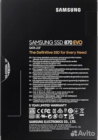 Ssd samsung 870 evo 500gb