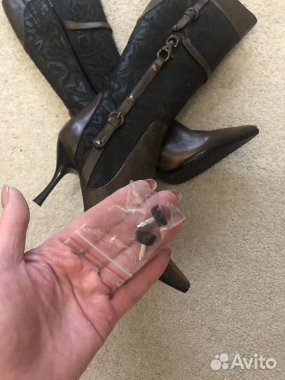 Сапоги зимние 37 нат кожа новые