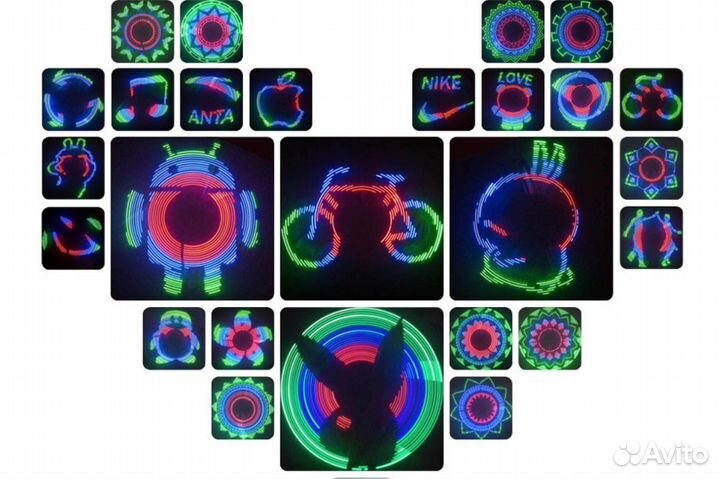 Подсветка колес велосипеда программируемая