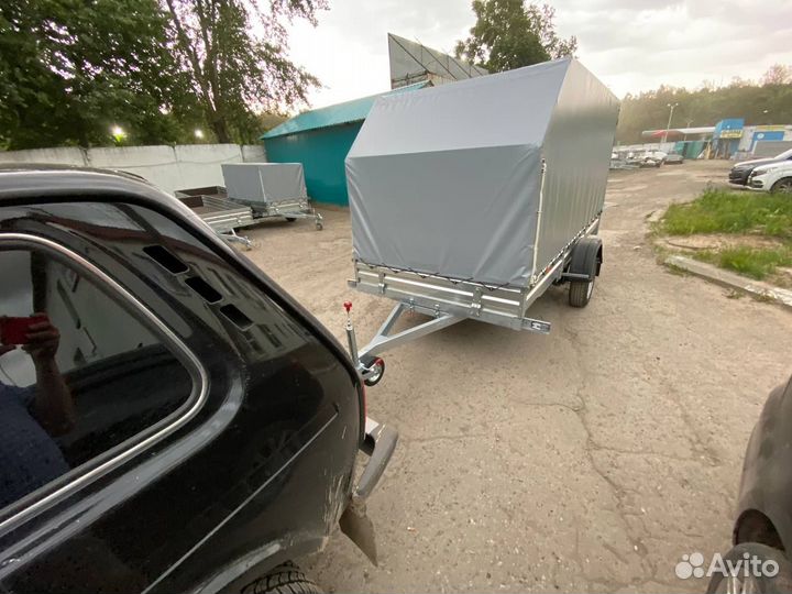 Прицеп 817717.022 для снегохода с тентом аэро 150