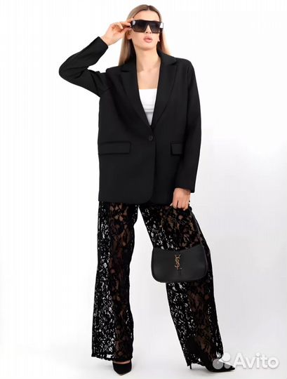 Брюки кружевные с шортами