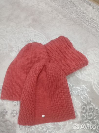 Комплект шапка и снуд женский