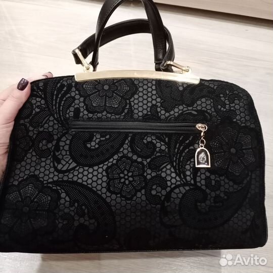 Сумка натуральная замша