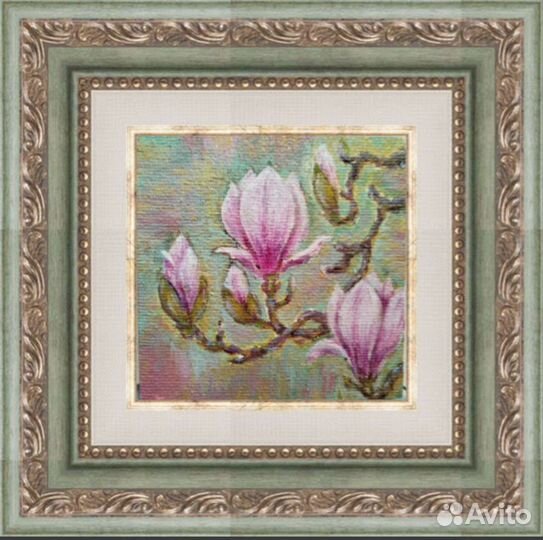 Картина миниатюра магнолия