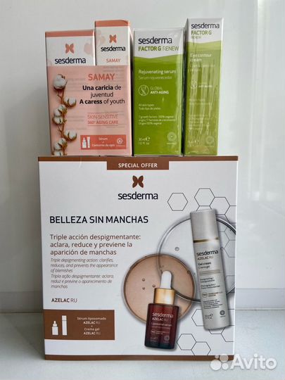 Sesderma крем для глаз, скраб, пенка, сыворотка